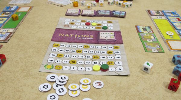 Nations Dice game